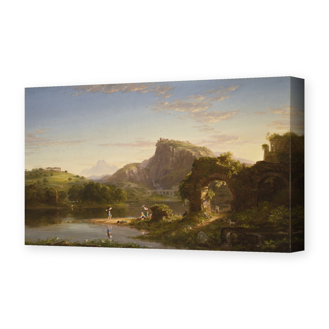Thomas Cole's 'L'Allegro' painting reproduced as a gallery-wrapped canvas print
