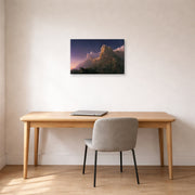 Gallery-wrapped canvas print of Thomas Cole's Prometheus Bound displayed on a wall in a office