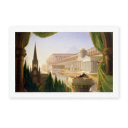 Thomas Cole's 'The Architect's Dream' painting reproduced as a rolled canvas print