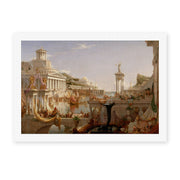 Thomas Cole's 'The Course of Empire Consummation' painting reproduced as a rolled canvas print