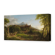 Thomas Cole's 'The Departure' painting reproduced as a gallery-wrapped canvas print