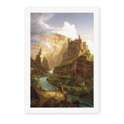 Thomas Cole's 'The Fountain of Vaucluse' painting reproduced as a rolled canvas print