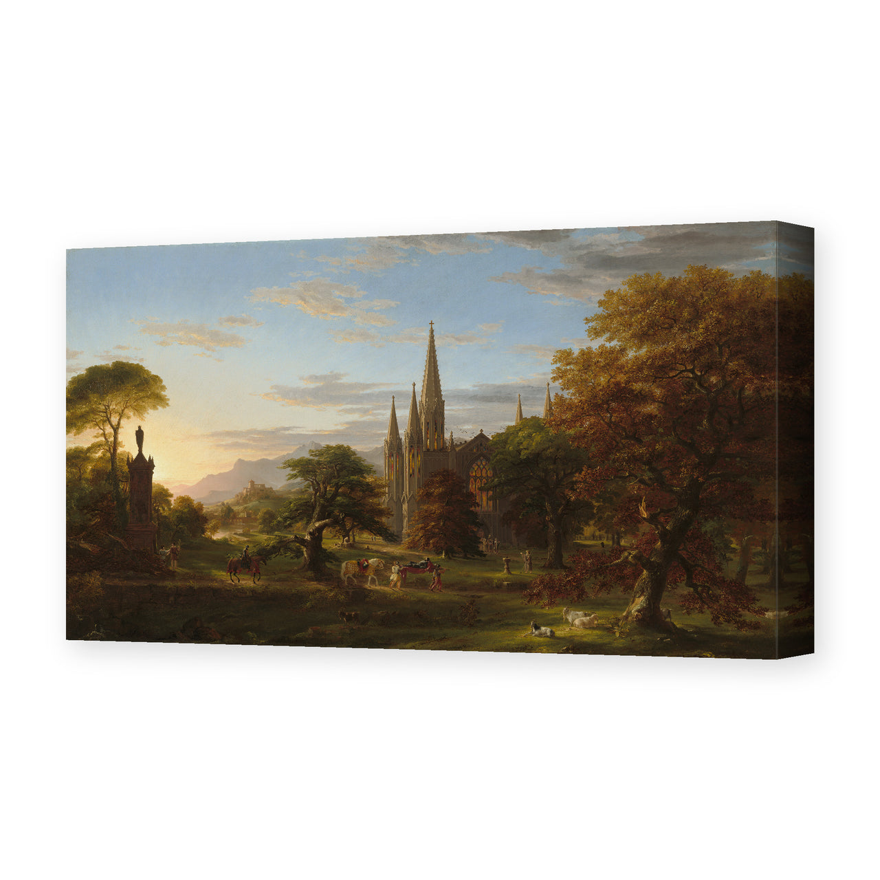 Thomas Cole's 'The Return' painting reproduced as a gallery-wrapped canvas print