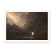 Thomas Cole's 'The Voyage of Life (Old Age)' painting reproduced as a rolled canvas print