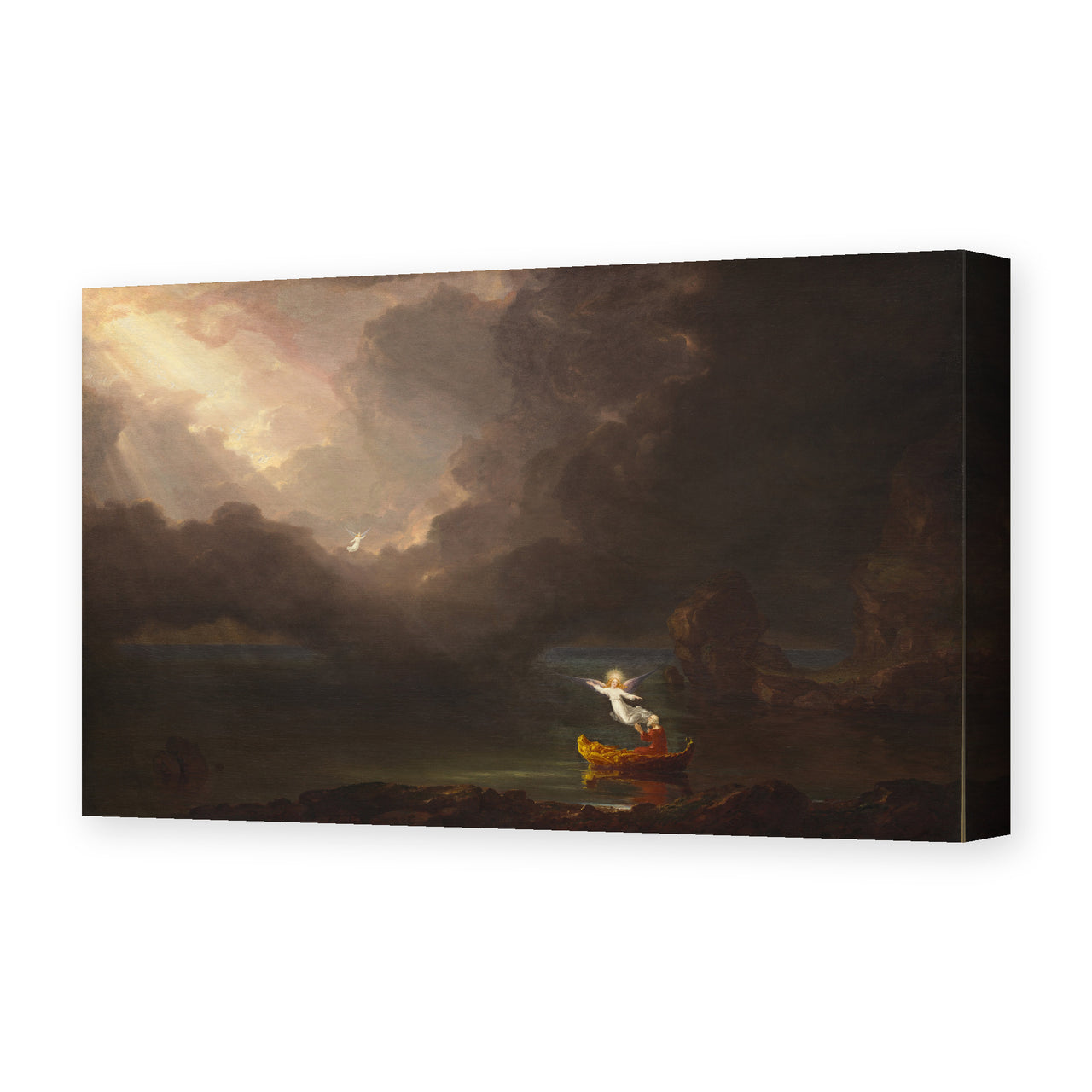 Thomas Cole's 'The Voyage of Life (Old Age)' painting reproduced as a gallery-wrapped canvas print