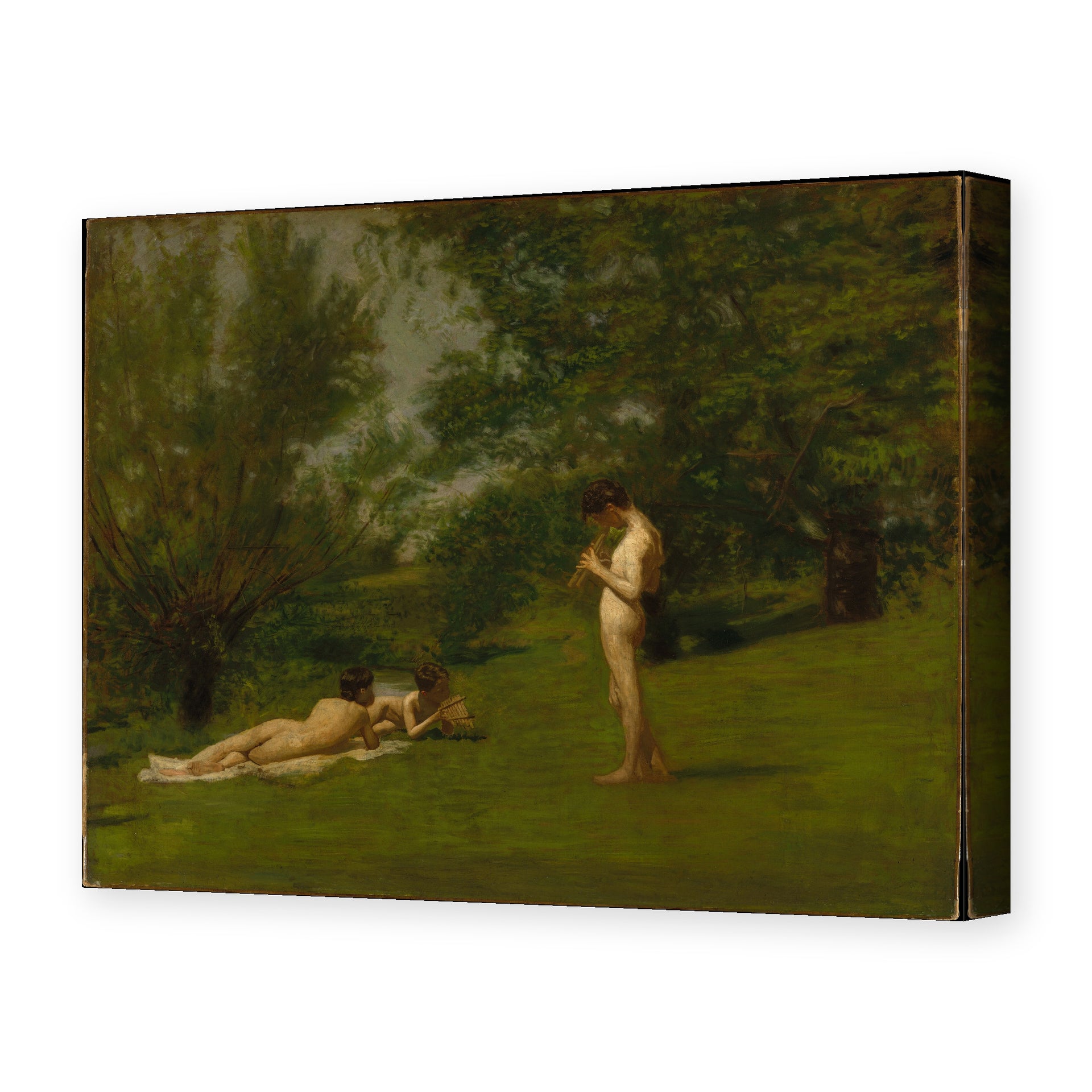 Thomas Eakins's 'Arcadia' painting reproduced as a gallery-wrapped canvas print