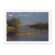 Thomas Eakins's 'Max Schmitt in a Single Scull' painting reproduced as a rolled canvas print, an 1871 painting of a rowing champion on Philadelphia's Schuylkill River