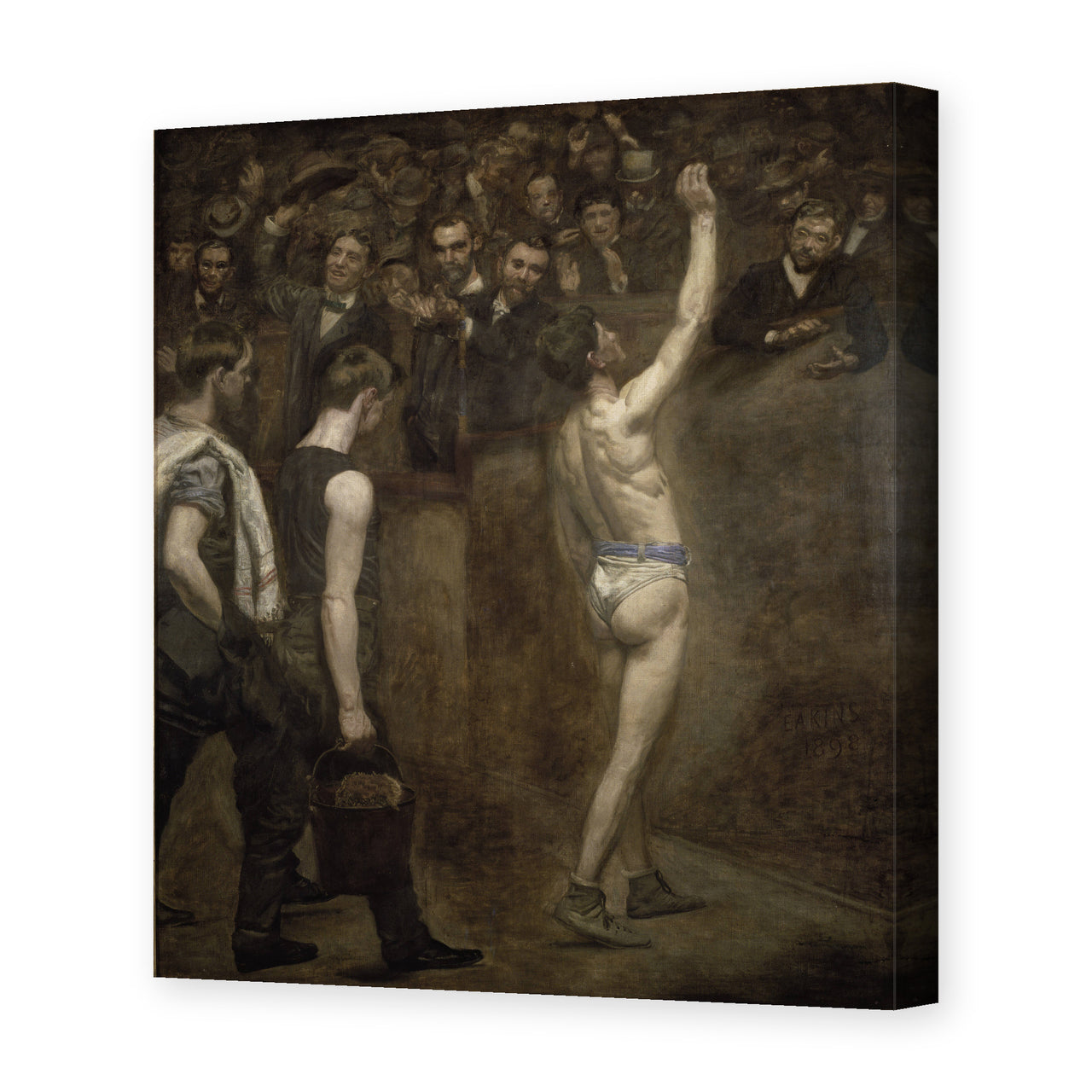 Thomas Eakins's 'Salutat' painting reproduced as a gallery-wrapped canvas print