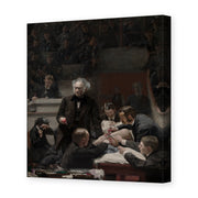 Thomas Eakins's 'The Gross Clinic' painting reproduced as a gallery-wrapped canvas print, an 1875 depiction of surgeon Dr. Samuel Gross operating at Jefferson Medical College, now considered one of American art's masterpieces