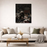 Gallery-wrapped canvas print of Thomas Eakins's The Gross Clinic displayed on a wall in a living room