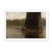 Thomas Eakins's 'The Pair Oared' painting reproduced as a rolled canvas print