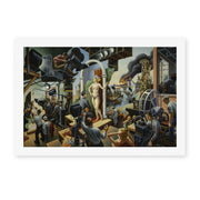Thomas Hart Benton's 'Hollywood' painting reproduced as a rolled canvas print