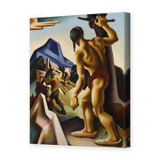 Thomas Hart Benton's 'The Lost Hunting Ground' painting reproduced as a gallery-wrapped canvas print