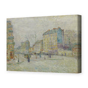 Vincent van Gogh's 'Boulevard De Clichy' painting reproduced as a gallery-wrapped canvas print