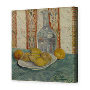 Vincent van Gogh's 'Carafe and Dish with Citrus Fruit' painting reproduced as a gallery-wrapped canvas print
