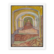 Vincent van Gogh's 'Corridor in the Asylum' painting reproduced as a rolled canvas print