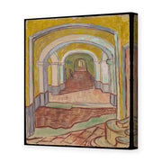Vincent van Gogh's 'Corridor in the Asylum' painting reproduced as a gallery-wrapped canvas print