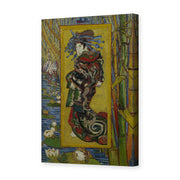 Vincent van Gogh's 'Courtesan' painting reproduced as a gallery-wrapped canvas print