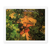 Vincent van Gogh's 'Entrance to a Quarry' painting reproduced as a rolled canvas print