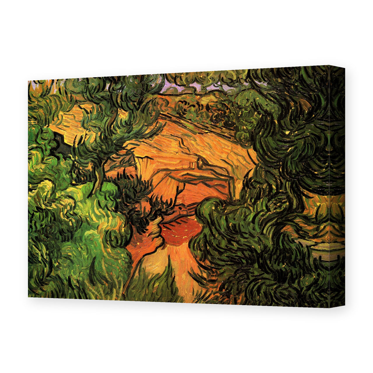 Vincent van Gogh's 'Entrance to a Quarry' painting reproduced as a gallery-wrapped canvas print