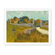 Vincent van Gogh's 'Farmhouse in Provence' painting reproduced as a rolled canvas print