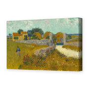 Vincent van Gogh's 'Farmhouse in Provence' painting reproduced as a gallery-wrapped canvas print