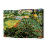 Vincent van Gogh's 'Field with Poppies' painting reproduced as a gallery-wrapped canvas print