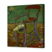Vincent van Gogh's 'Gauguin's Chair' painting reproduced as a gallery-wrapped canvas print