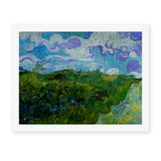 Vincent van Gogh's 'Green Wheat Fields' painting reproduced as a rolled canvas print