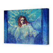 Vincent van Gogh's 'Half Figure of an Angel after Rembrandt' painting reproduced as a gallery-wrapped canvas print