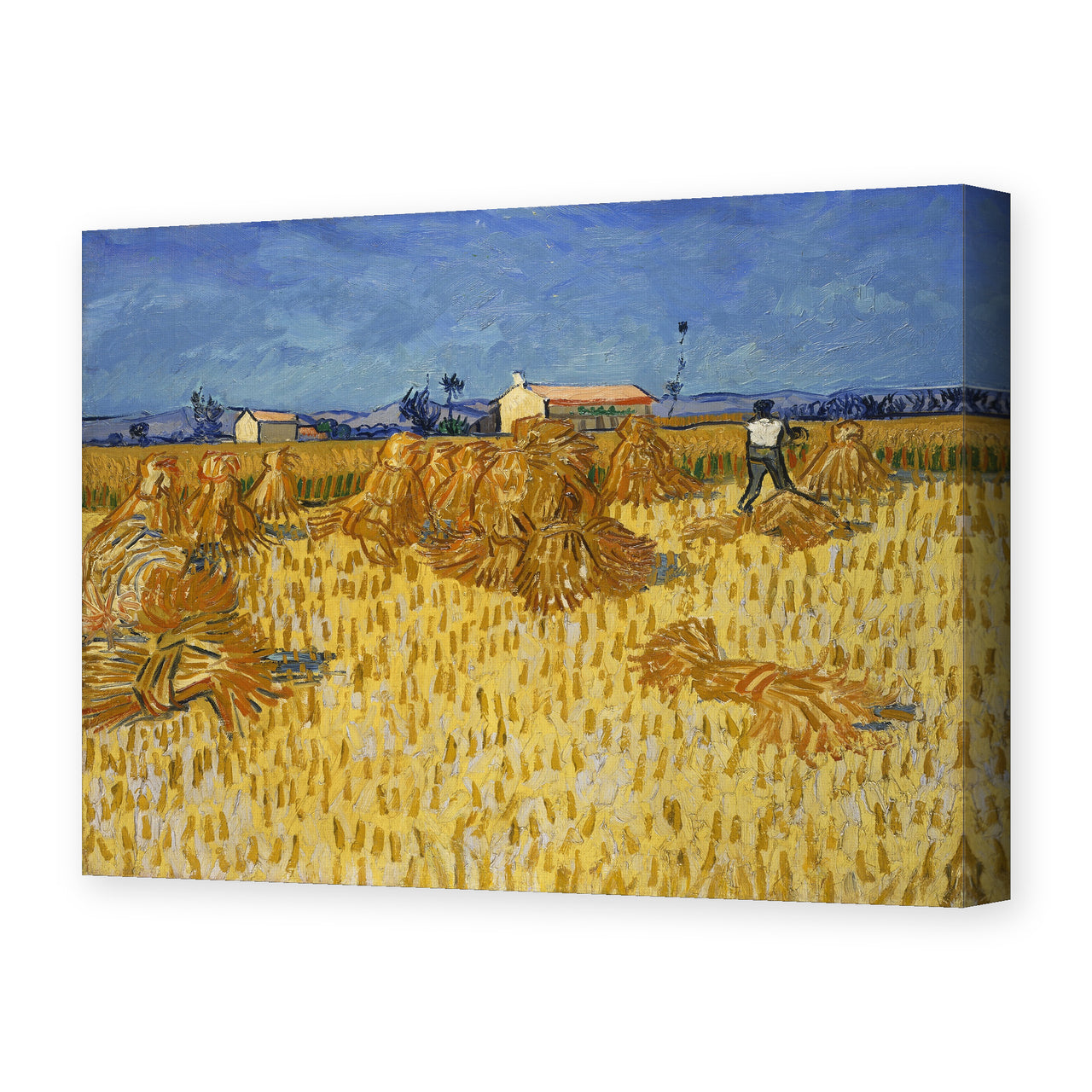 Vincent van Gogh's 'Harvest in Provence' painting reproduced as a gallery-wrapped canvas print