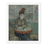 Vincent van Gogh's 'In the Cafe' painting reproduced as a rolled canvas print