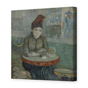 Vincent van Gogh's 'In the Cafe' painting reproduced as a gallery-wrapped canvas print