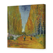Vincent van Gogh's 'Les Alyscamps' painting reproduced as a gallery-wrapped canvas print