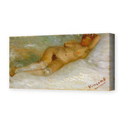 Vincent van Gogh's 'Lying Naked' painting reproduced as a gallery-wrapped canvas print