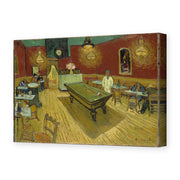 Vincent van Gogh's 'Night Café' painting reproduced as a gallery-wrapped canvas print
