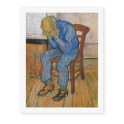 Vincent van Gogh's 'Old Man in Sorrow on the Threshold of Eternity' painting reproduced as a rolled canvas print
