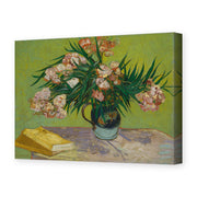 Vincent van Gogh's 'Oleanders' painting reproduced as a gallery-wrapped canvas print