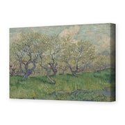 Vincent van Gogh's 'Orchard in Blossom' painting reproduced as a gallery-wrapped canvas print