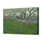 Vincent van Gogh's 'Orchards in Blossom, View of Arles' painting reproduced as a gallery-wrapped canvas print
