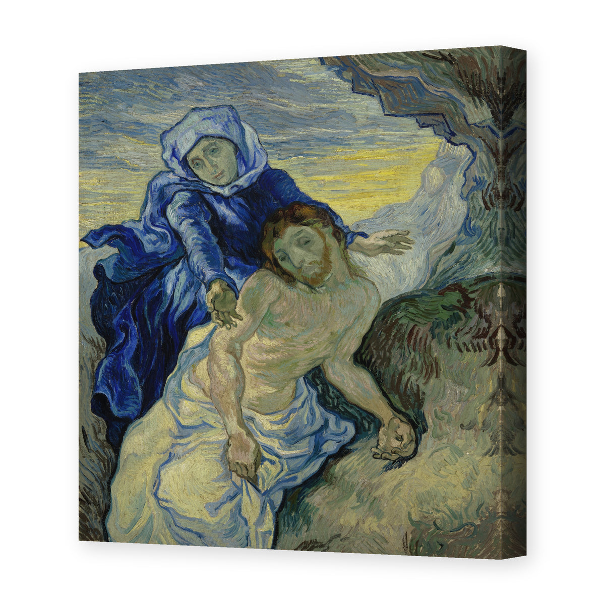 Vincent van Gogh's 'Pieta' painting reproduced as a gallery-wrapped canvas print