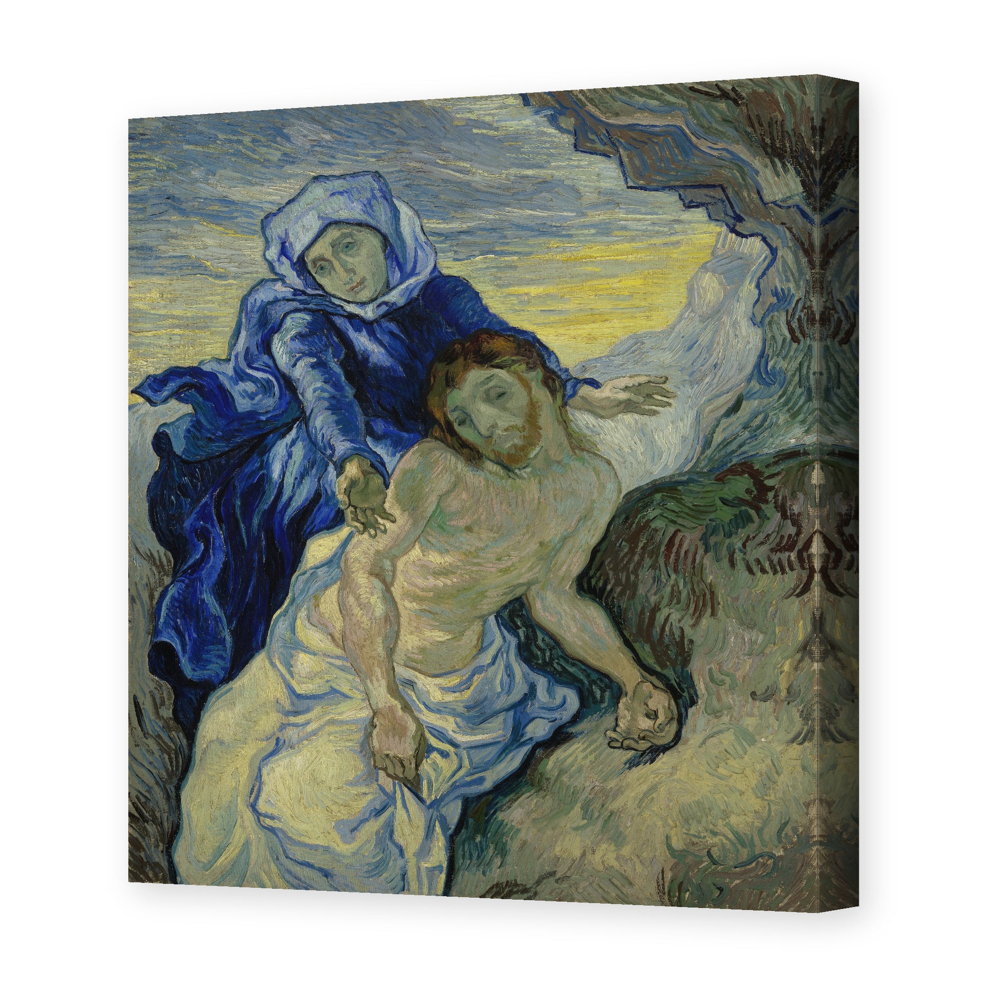 Vincent van Gogh's 'Pieta' painting reproduced as a gallery-wrapped canvas print
