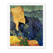 Vincent van Gogh's 'Portrait of Dr. Gachet' painting reproduced as a rolled canvas print