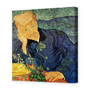 Vincent van Gogh's 'Portrait of Dr. Gachet' painting reproduced as a gallery-wrapped canvas print