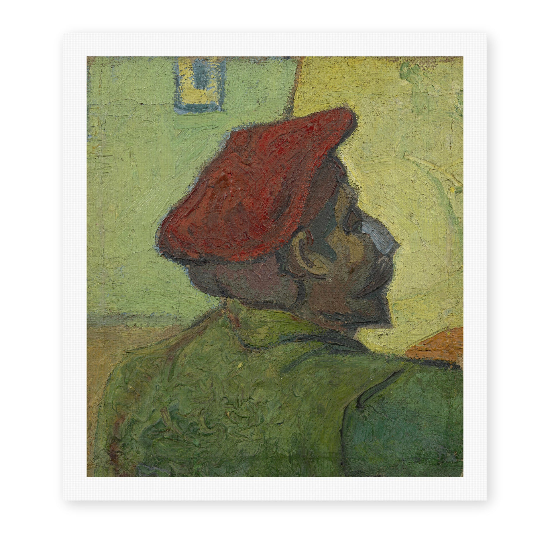 Vincent van Gogh's 'Portrait of Gauguin' painting reproduced as a rolled canvas print