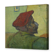 Vincent van Gogh's 'Portrait of Gauguin' painting reproduced as a gallery-wrapped canvas print