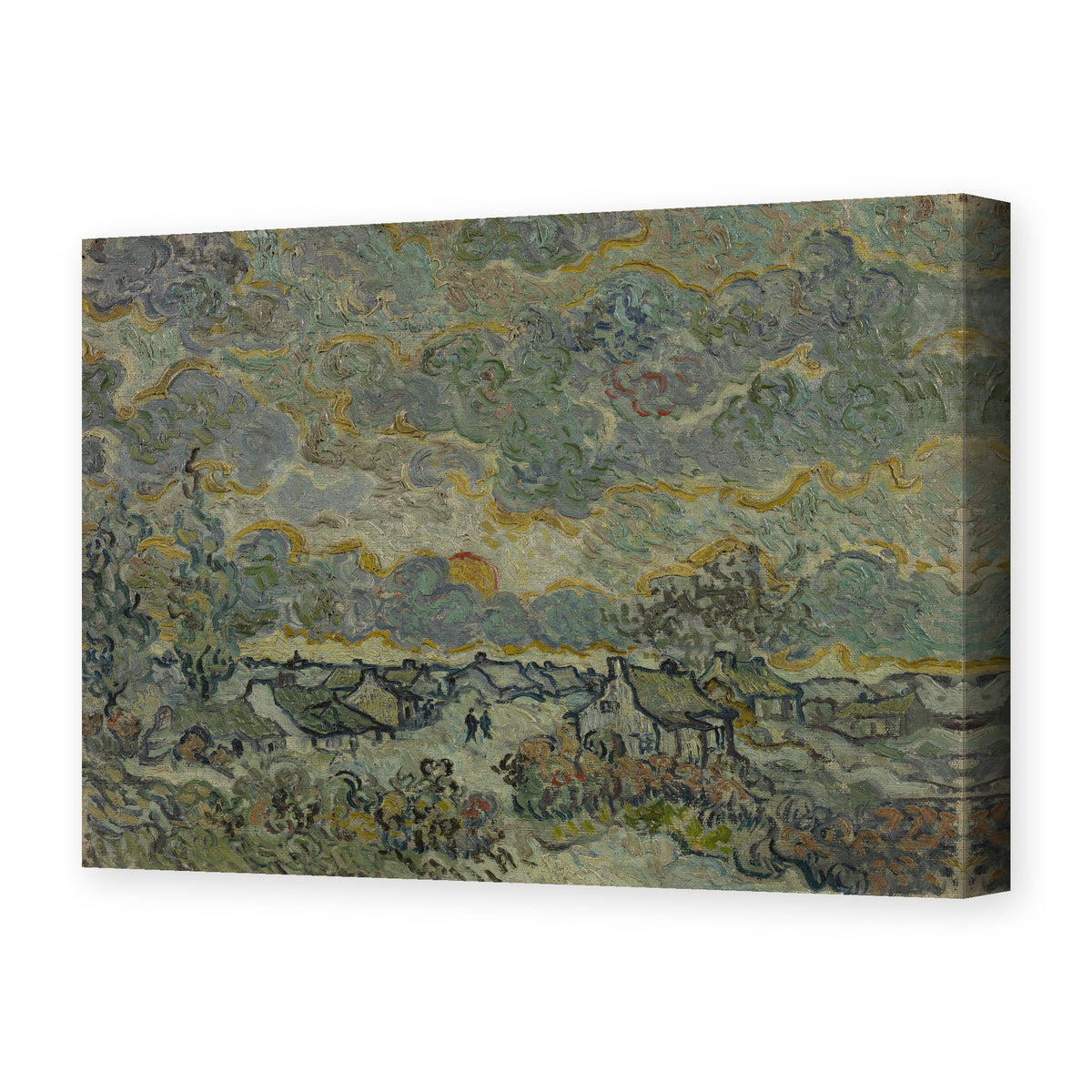 Vincent van Gogh's 'Reminiscence of Brabant' painting reproduced as a gallery-wrapped canvas print