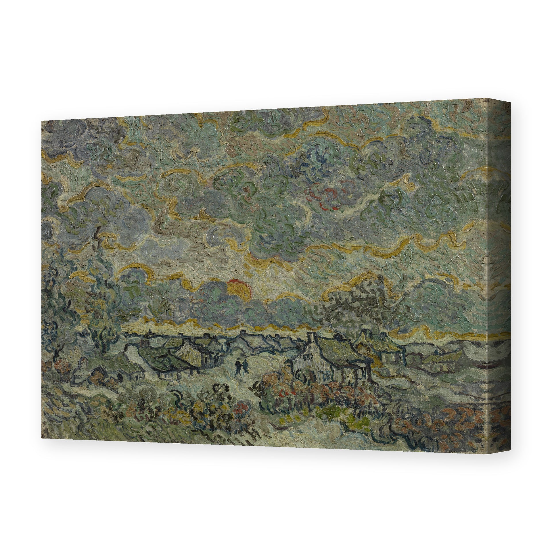 Vincent van Gogh's 'Reminiscence of Brabant' painting reproduced as a gallery-wrapped canvas print