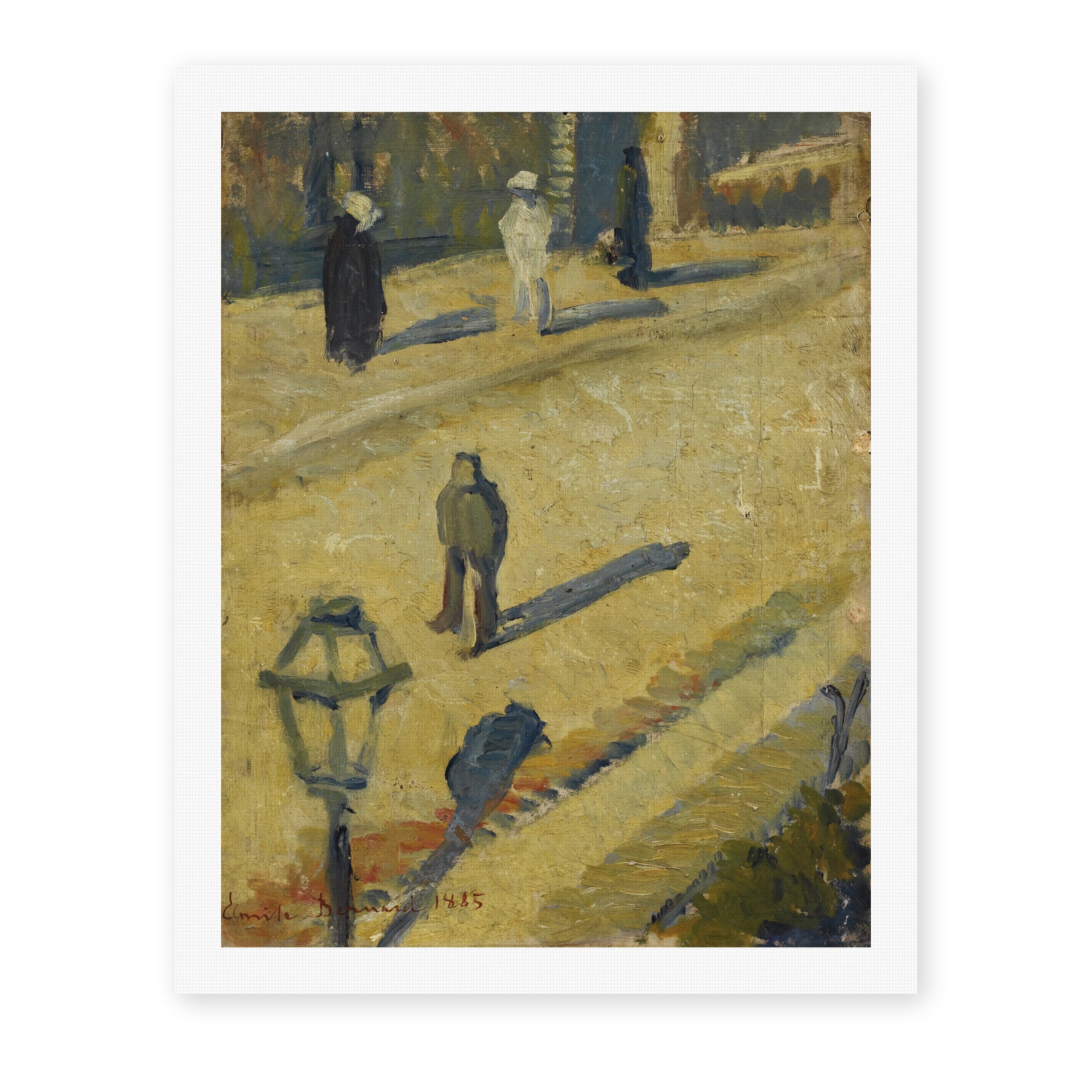 Vincent van Gogh's 'Scene De Rue' painting reproduced as a rolled canvas print