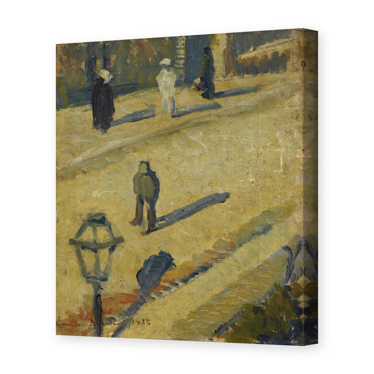 Vincent van Gogh's 'Scene De Rue' painting reproduced as a gallery-wrapped canvas print